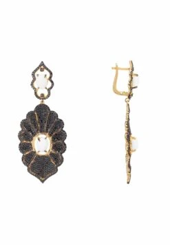 Latelita Danbury Earrings Black Gold -Latelitla Store 5054469051313b