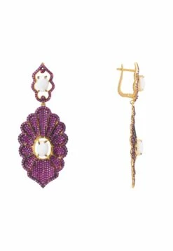 Latelita Danbury Earrings Ruby Gold -Latelitla Store 5054469051375b