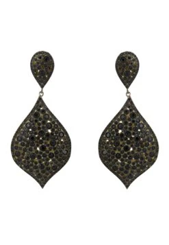 Latelita Arabian Nights Drop Earrings Black Gold