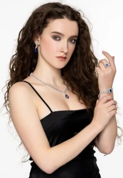 Latelita Arabesque Splendor Bracelet Sapphire Silver -Latelitla Store A019