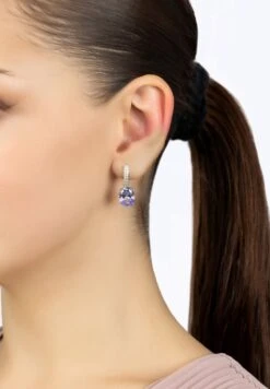 Latelitla Store -Latelitla Store alexandra oval drop earrings silver lilac amethyst 432082