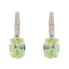 Latelita Alexandra Oval Drop Earrings Silver Peridot -Latelitla Store alexandra oval drop earrings silver peridot 717355
