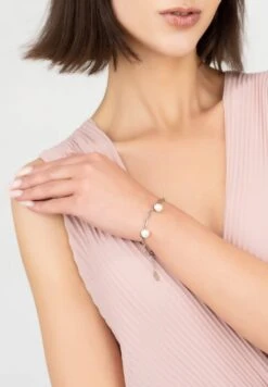 Latelitla Store -Latelitla Store amelia three pearl bracelet silver 218392