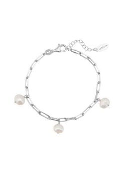 Latelita Amelia Three Pearl Bracelet Silver