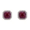 Latelita Anastasia Stud Earrings Silver Ruby -Latelitla Store anastasia stud earrings silver ruby 560537