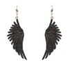 Latelita Angel Wing Drop Earrings Rosegold Black Cz -Latelitla Store angel wing drop earrings rosegold black cz 782144