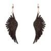 Latelita Angel Wing Drop Earrings Rosegold Chocolate