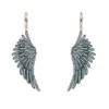 Latelita Angel Wing Drop Earrings Rosegold Turquoise Blue -Latelitla Store angel wing drop earrings rosegold turquoise blue 514663