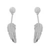 Latelita Angelic Feather Drop Earrings Silver 1 Latelita Angelic Feather Drop Earrings Silver -Latelitla Store angelic feather drop earrings silver 984271