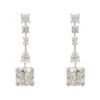 Latelita Angelina Moissanite Drop Earrings Silver -Latelitla Store angelina moissanite drop earrings silver 558048