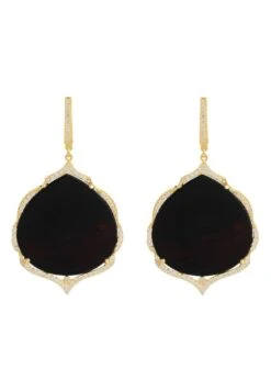 Latelita Antoinette Earrings Gold Black Onyx