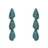 Latelita Arabelle Aqua Earrings Silver Oxidised -Latelitla Store arabelle aqua earrings silver oxidised 662444