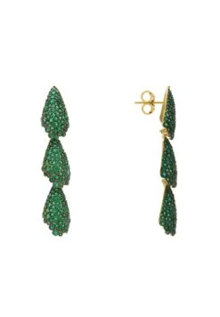 Latelita Arabelle Emerald Green Earrings Gold -Latelitla Store arabelle emerald green earrings gold 619683