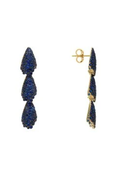 Latelita Arabelle Sapphire Blue Earrings Gold -Latelitla Store arabelle sapphire blue earrings gold 695151