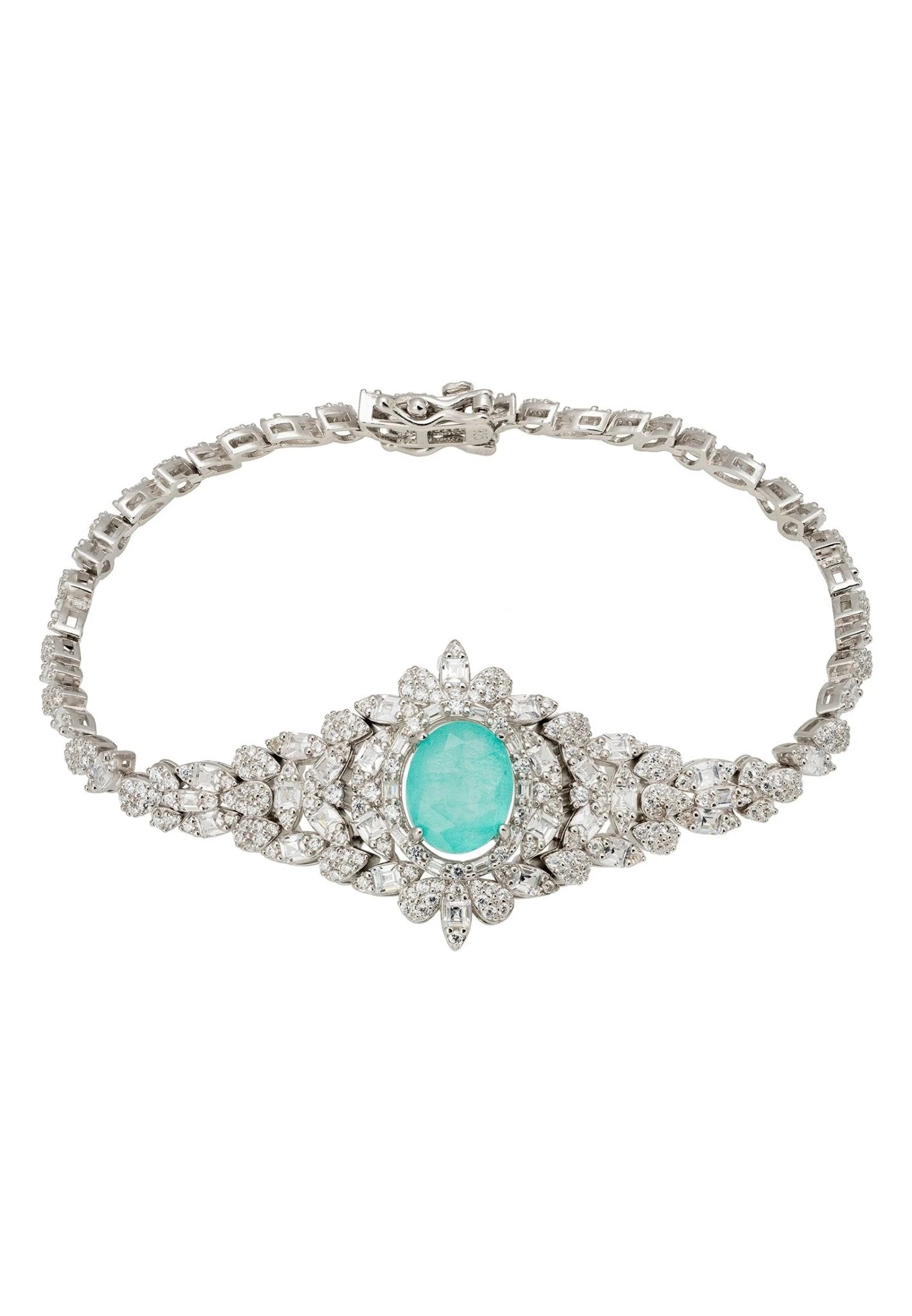 Latelita Arabesque Splendor Bracelet Paraiba Tourmaline Silver 3 Latelita Arabesque Splendor Bracelet Paraiba Tourmaline Silver
