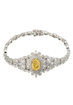Latelita Arabesque Splendor Bracelet Yellow Topaz Silver