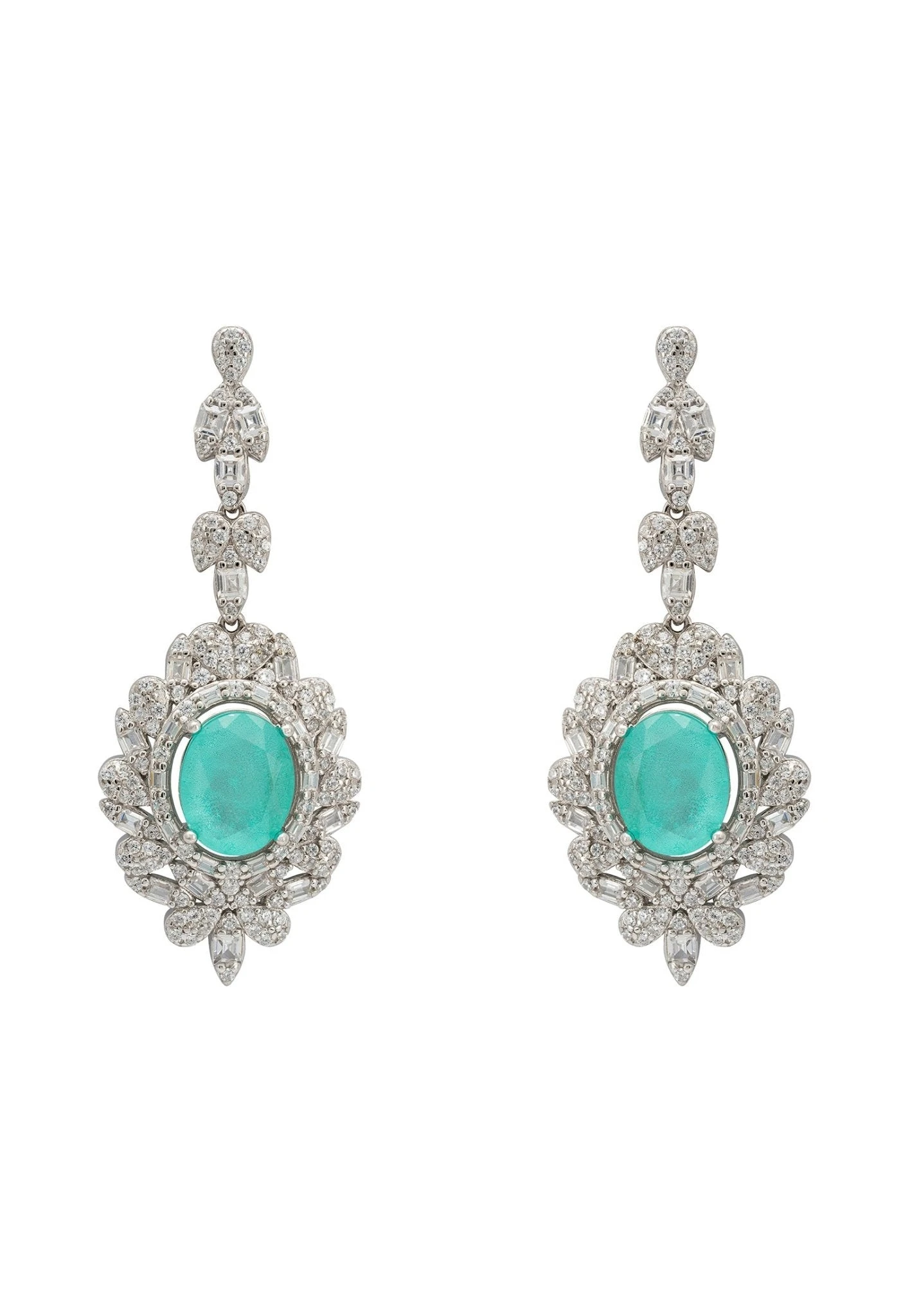 Latelita Arabesque Splendor Drop Earrings Paraiba Tourmaline Silver 3 Latelita Arabesque Splendor Drop Earrings Paraiba Tourmaline Silver
