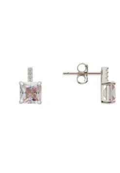 Latelita Aria Crystal Stud Earrings Clear Silver -Latelitla Store aria crystal stud earrings clear silver 831589