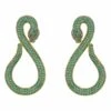 Latelita Asp Snake Drop Earrings Gold Emerald -Latelitla Store asp snake drop earrings gold emerald 130224