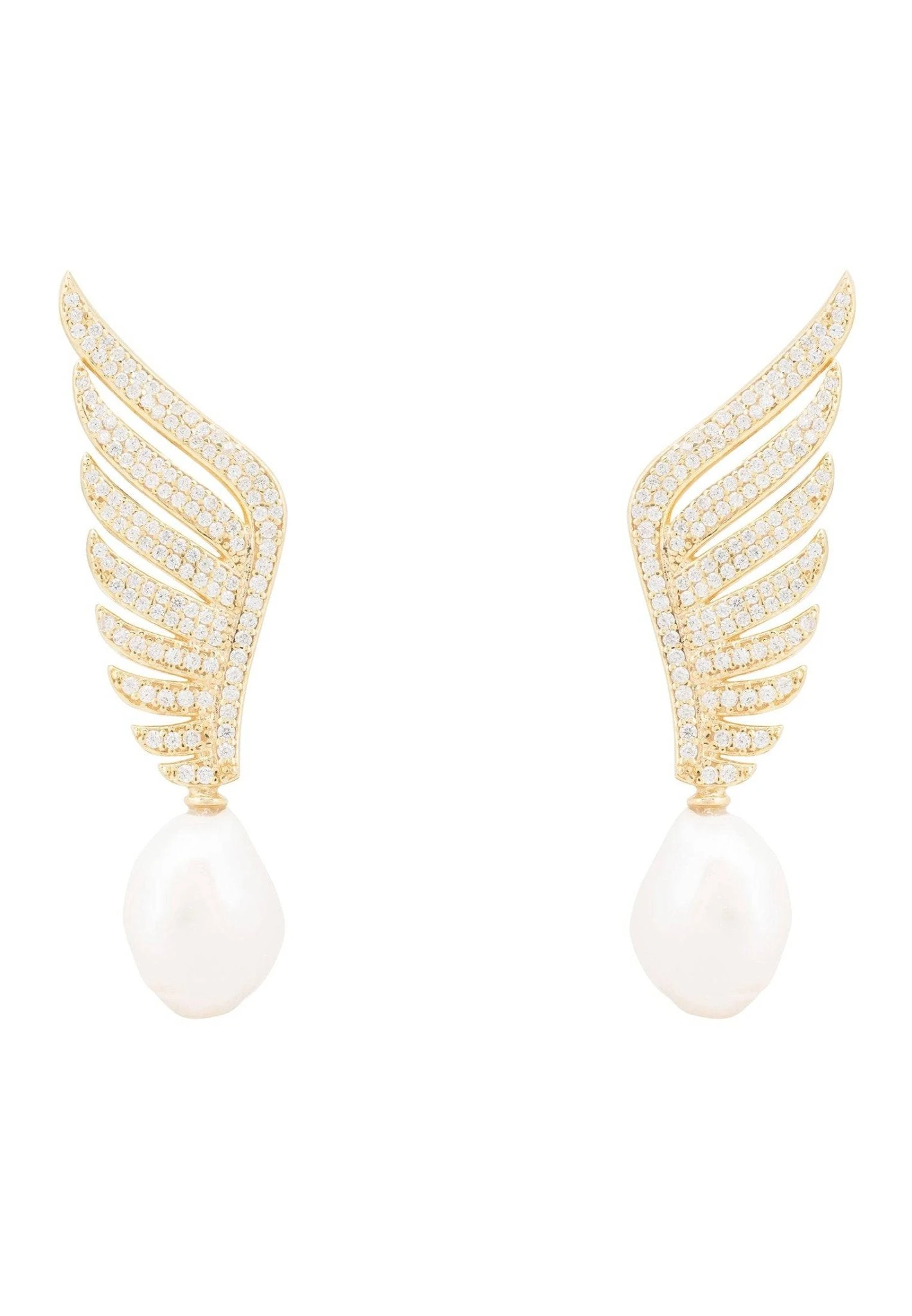 Latelita Athena Pearl Earrings Gold 3 Latelita Athena Pearl Earrings Gold