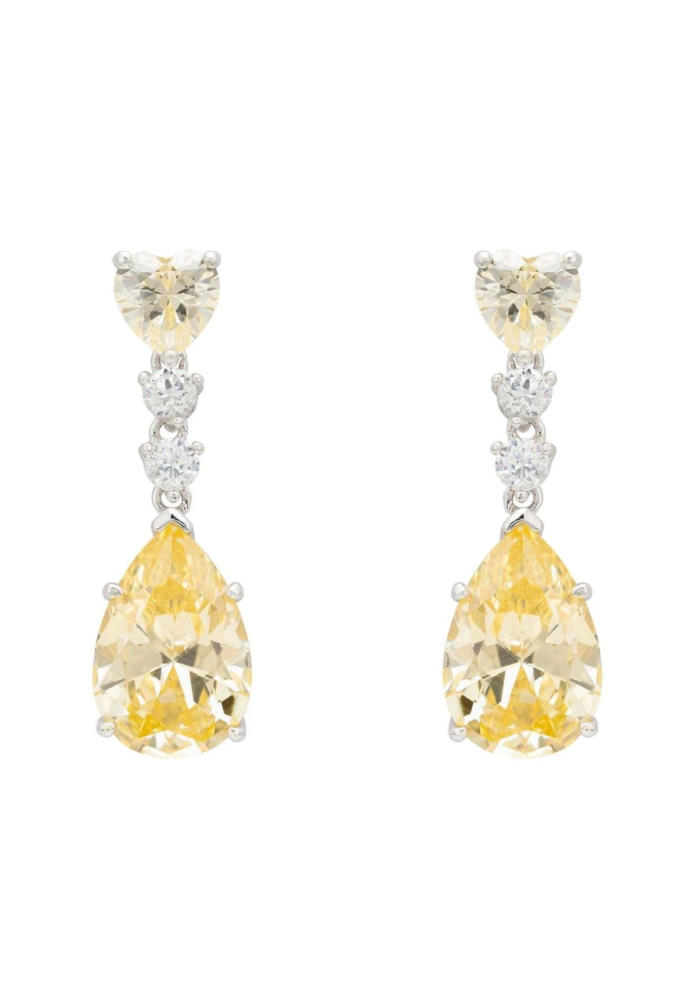 Latelita Augusta Lemon Topaz Teardrop Earrings Silver 3 Latelita Augusta Lemon Topaz Teardrop Earrings Silver
