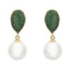 Latelita Baroque Pearl Classic Drop Earrings Emerald Green 1 Latelita Baroque Pearl Classic Drop Earrings Emerald Green -Latelitla Store baroque pearl classic drop earrings emerald green 129774