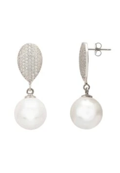 Latelita Baroque Pearl Classic Drop Earrings Silver -Latelitla Store baroque pearl classic drop earrings silver 695234