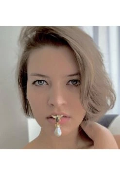 Latelita Baroque Pearl Honey Bee Drop Earrings Gold -Latelitla Store baroque pearl honey bee drop earrings gold 408215