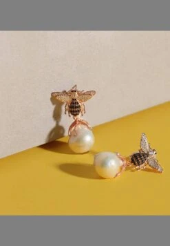 Latelita Baroque Pearl Honey Bee Drop Earrings Rosegold 10 Latelita Baroque Pearl Honey Bee Drop Earrings Rosegold -Latelitla Store baroque pearl honey bee drop earrings rosegold 933531