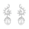 Latelita Baroque Pearl Poseidon Gemstone Drop Earrings White Silver -Latelitla Store baroque pearl poseidon gemstone drop earrings white silver 343135