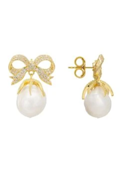Latelita Baroque Pearl Ribbon And Bows Drop Earrings Gold 8 Latelita Baroque Pearl Ribbon And Bows Drop Earrings Gold -Latelitla Store baroque pearl ribbon and bows drop earrings gold 260189