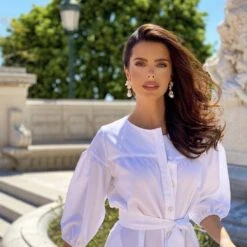 Latelita Baroque Pearl White Flower Drop Earrings Rosegold -Latelitla Store baroque pearl white flower drop earrings rosegold 714591