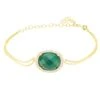 Latelita Beatrice Oval Gemstone Bracelet Gold Green Onyx -Latelitla Store beatrice oval gemstone bracelet gold green onyx 301674