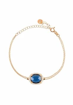 Latelita Beatrice Oval Gemstone Bracelet Rose Gold Sapphire Hydro