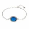 Latelita Beatrice Oval Gemstone Bracelet Silver Sapphire Hydro -Latelitla Store beatrice oval gemstone bracelet silver sapphire hydro 104837