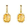 Latelita Beatrice Oval Gemstone Drop Earrings Gold Citrine Hydro -Latelitla Store beatrice oval gemstone drop earrings gold citrine hydro 649166