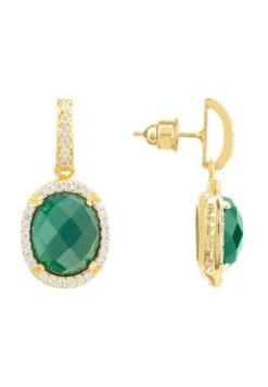 Latelita Beatrice Oval Gemstone Drop Earrings Gold Green Onyx 8 Latelita Beatrice Oval Gemstone Drop Earrings Gold Green Onyx -Latelitla Store beatrice oval gemstone drop earrings gold green onyx 731949