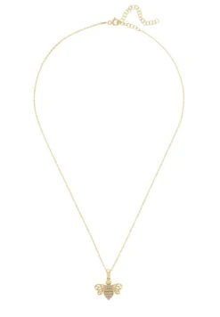 Latelita Bees Knees Pendant Necklace Gold -Latelitla Store bees knees pendant necklace gold 821990