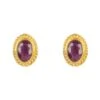 Latelita Birthstone Gold Gemstone Stud Earring July Ruby -Latelitla Store birthstone gold gemstone stud earring july ruby 724121
