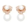 Latelita Blossom Double Pearl Earrings Rosegold -Latelitla Store blossom double pearl earrings rosegold 465308