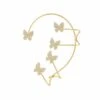 Latelita Butterflies Non-Pierced Ear Climber Left Gold -Latelitla Store butterflies non pierced ear climber left gold 741736
