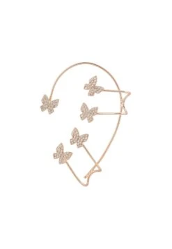 Latelita Butterflies Non-Pierced Ear Climber Left Rosegold