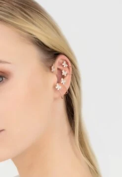 Latelita Butterflies Non-Pierced Ear Climber Left Rosegold -Latelitla Store butterflies non pierced ear climber left rosegold 740137