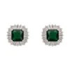 Latelita Camilla Stud Earrings Silver Emerald -Latelitla Store camilla stud earrings silver emerald 438656