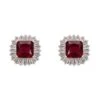 Latelita Camilla Stud Earrings Silver Ruby -Latelitla Store camilla stud earrings silver ruby 860405