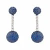 Latelita Cannes Sphere Drop Earrings Silver Sapphire Blue Cz -Latelitla Store cannes sphere drop earrings silver sapphire blue cz 989315