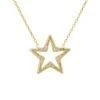 Latelita Celestial Open Star Necklace Gold -Latelitla Store celestial open star necklace gold 140727