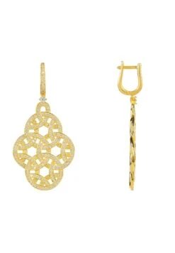 Latelita Celtic Knot Aoife Drop Earrings Gold -Latelitla Store celtic knot aoife drop earrings gold 579954