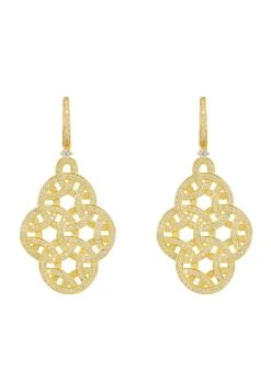 Latelita Celtic Knot Aoife Drop Earrings Gold