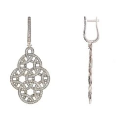 Latelita Celtic Knot Aoife Drop Earrings Oxidised Silver -Latelitla Store celtic knot aoife drop earrings oxidised silver 613462